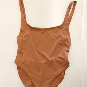 Stone Fox Swim Hazelnut One Piece Size Small
